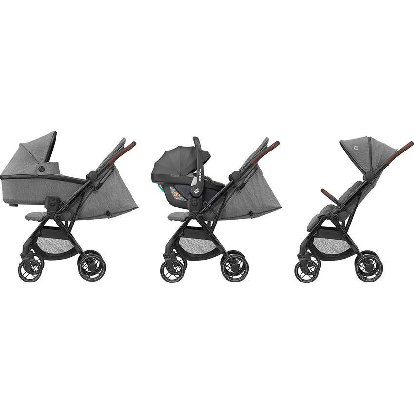 Wandelwagen Soho Ultra compact Oplossing 3-in-1 Select Grey 