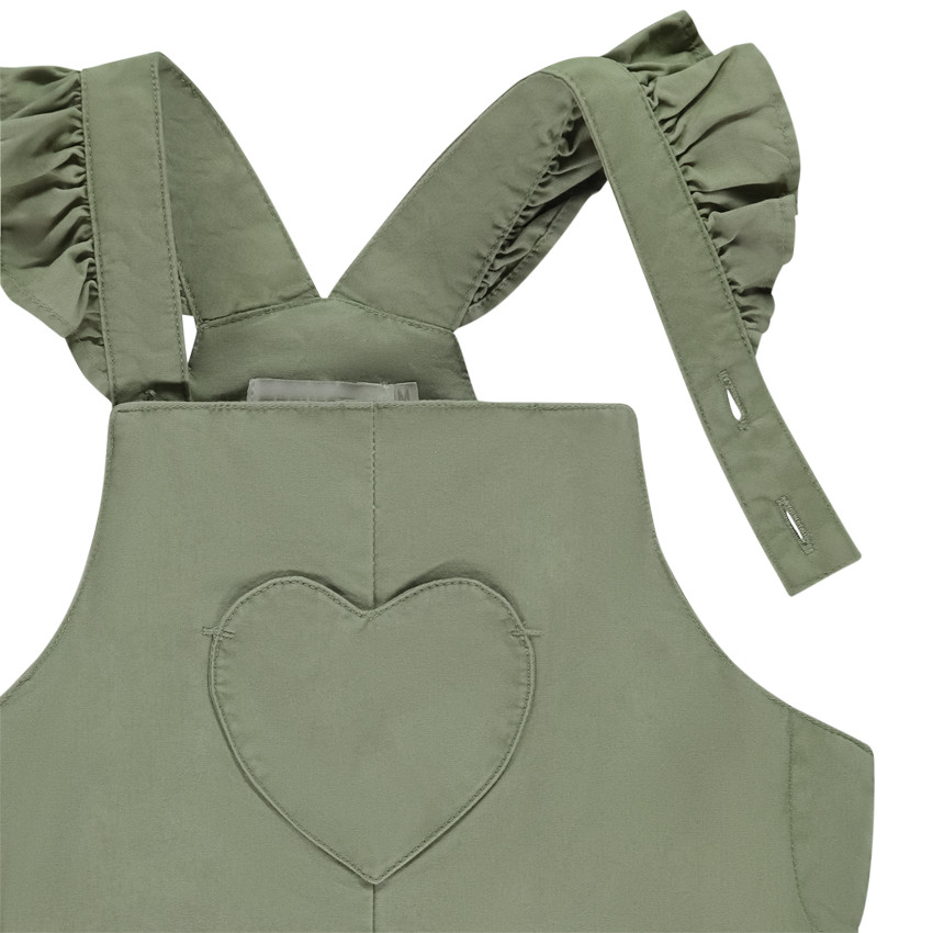 Ensemble 2 pièces t-shirt imprimé + salopette pour bébé fille 