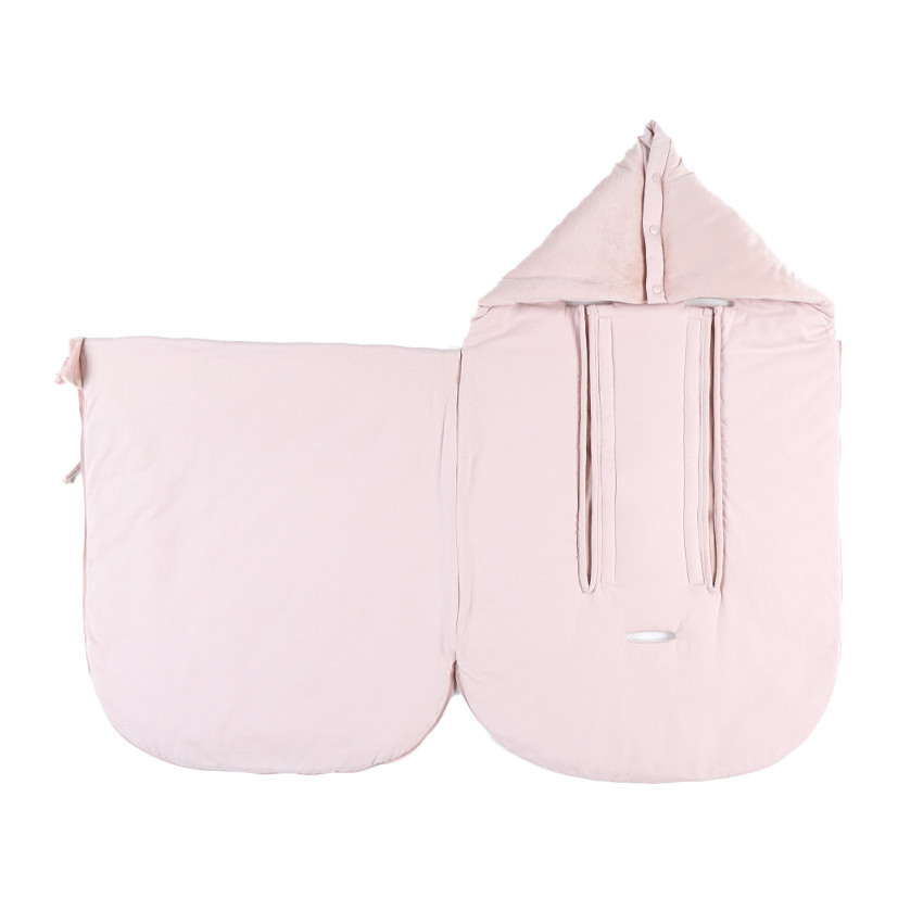 Nid d'ange en veloudoux Popsie rose poudré 