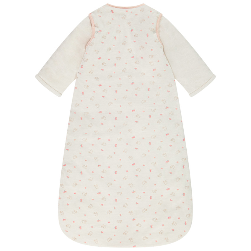 Turbulette en velours imprimé oiseaux TOG 3 pour bébé fille 