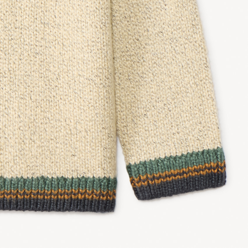 Pull camionneur en tricot effet neps pour bébé garçon 