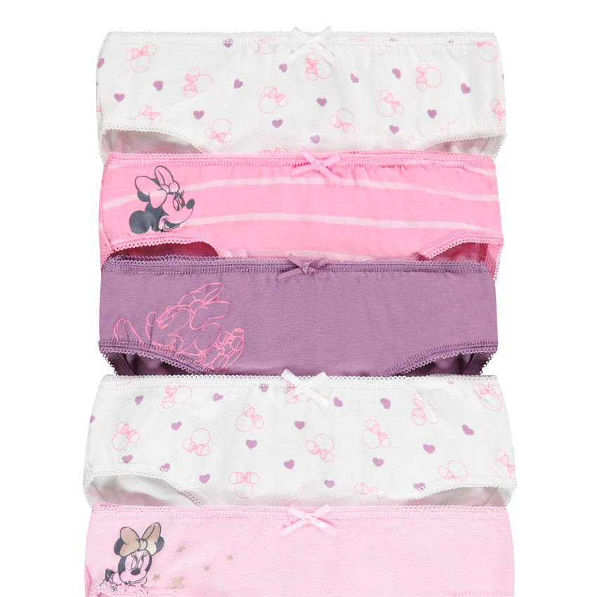 Lot de 5 culottes fantaisie Minnie Disney pour fille 