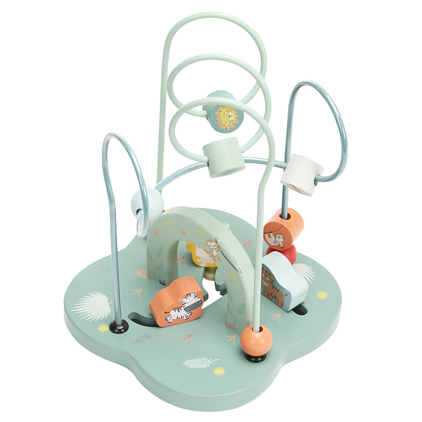 Boulier labyrinthe à spirale en bois Happy Wild 
