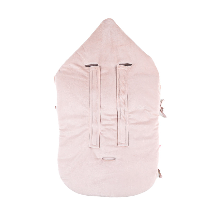 Nid d'ange en veloudoux Popsie rose poudré 