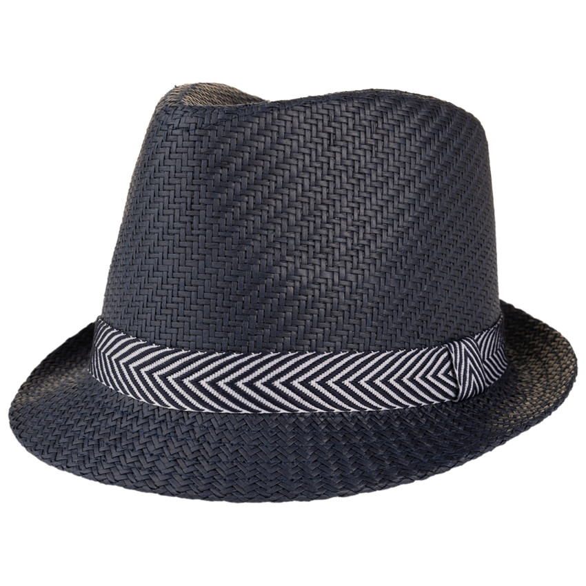 Vlecht Borsalino met gevlochten galon voor jongen 