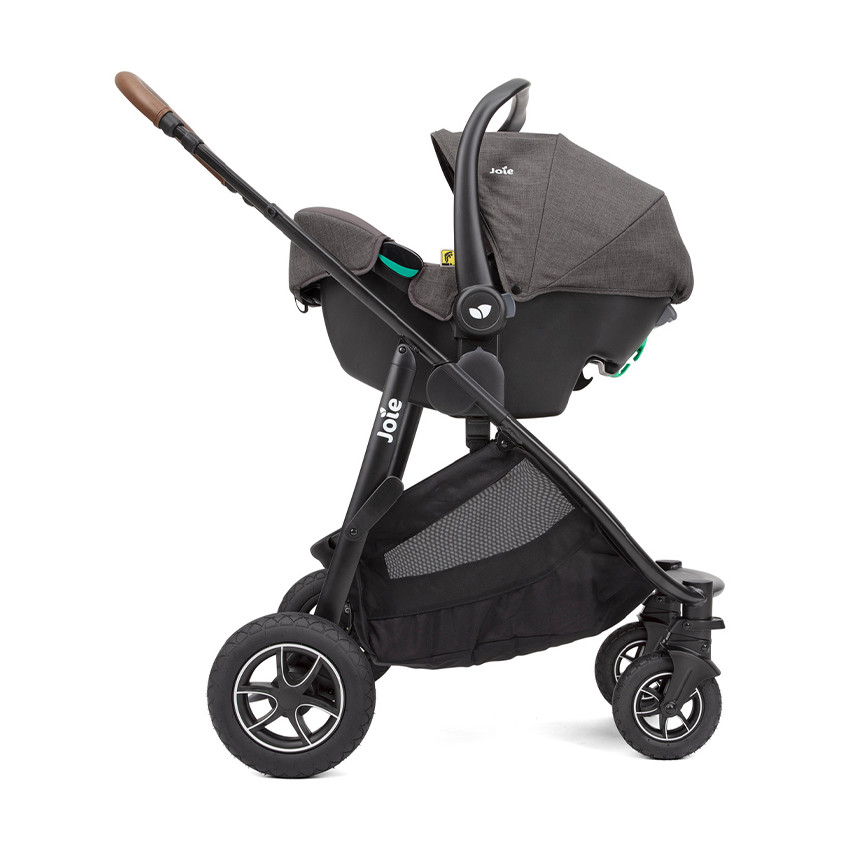 Poussette trio Versatrax + nacelle Ramble XL + coque i-Snug 2 shell gray 