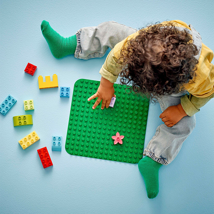 Plaque de construction 16x16 LEGO Duplo vert 