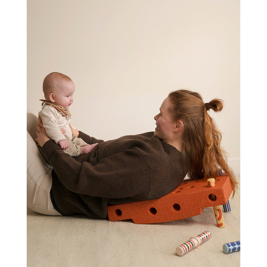 Set d'activité pour bébé 0-12m Burnt Orange/ Dusty Green 