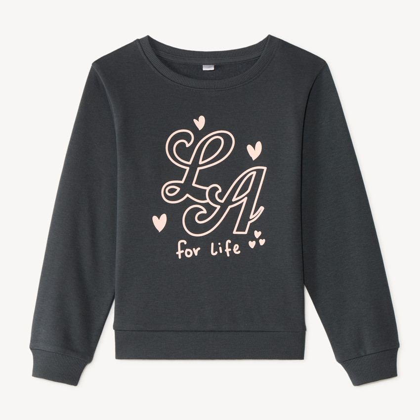 Sweat molleton fantaisie fille 