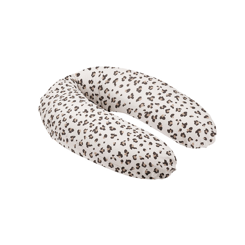 Coussin d'allaitement et de maternité Buddy Léopard Crème 