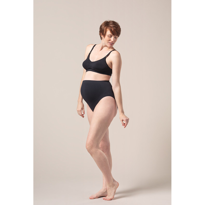 Culotte de grossesse taille haute sans coutures unie 