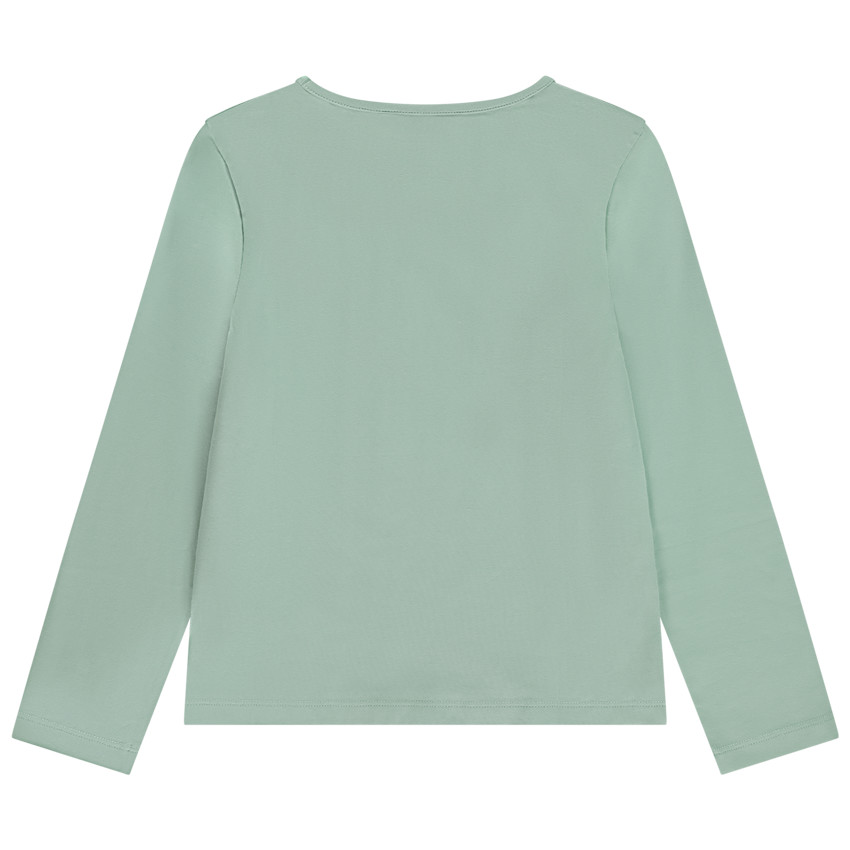 Lange mouwen T-shirt met parel-effect print voor meisjes 