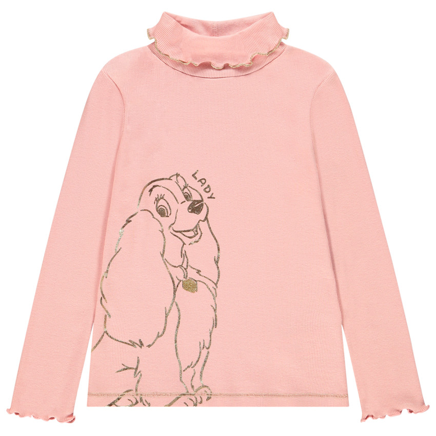 Sous-pull côtelé print Lady La belle et le clochard Disney 