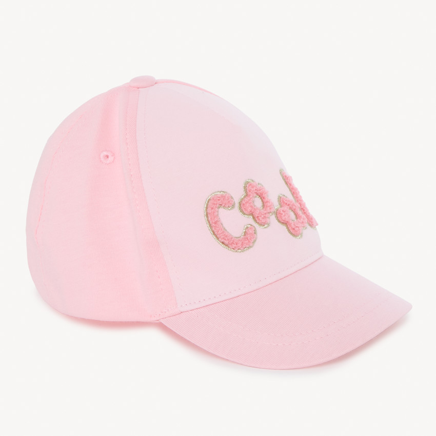 Muts van fleece met bouclépatches voor meisjesbaby's 