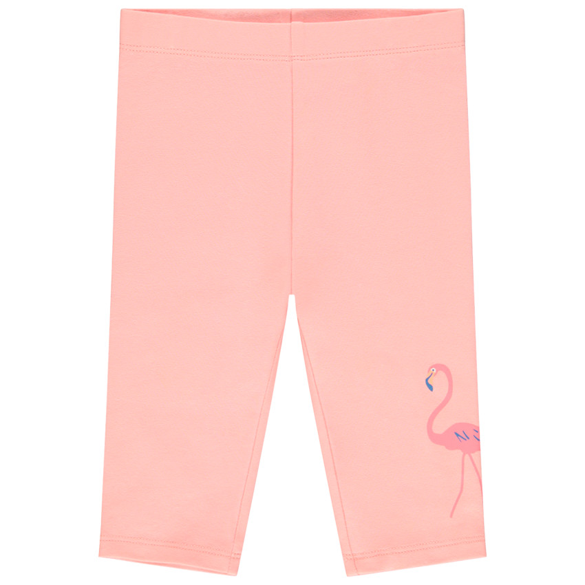 Corsaire uni print flamant rose pour bébé fille 