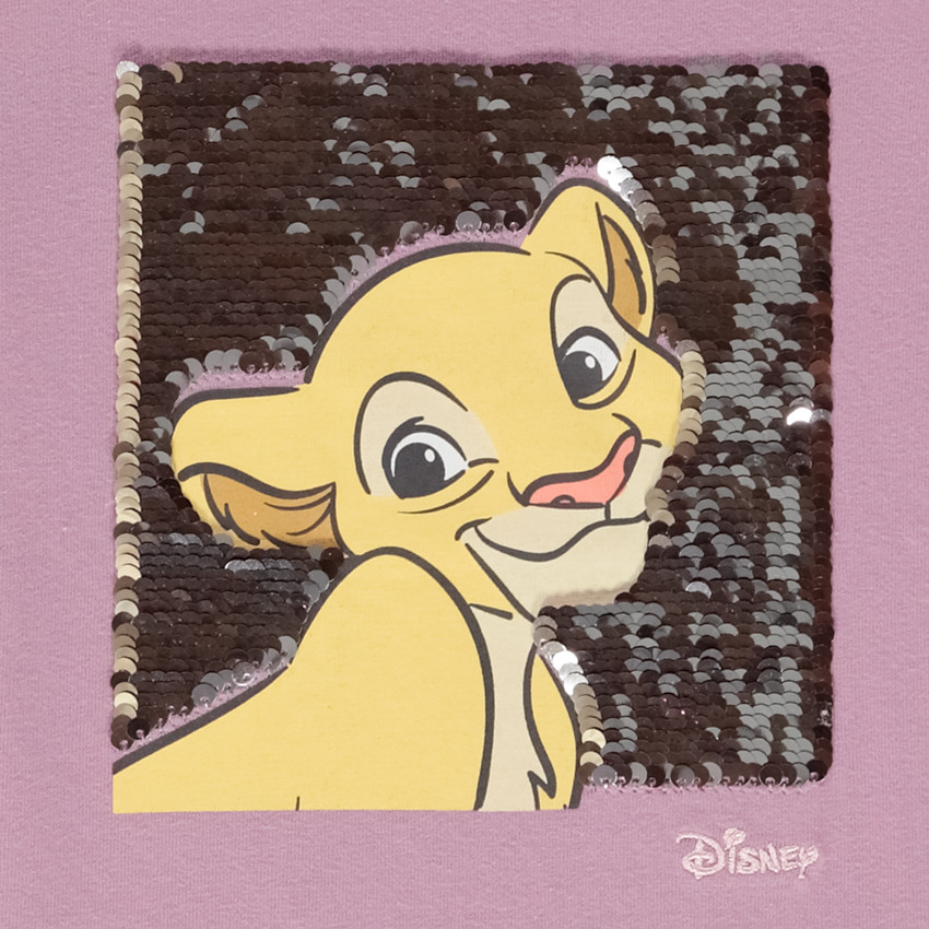 T-shirt manches longues Nala Disney avec sequins magiques pour fille 