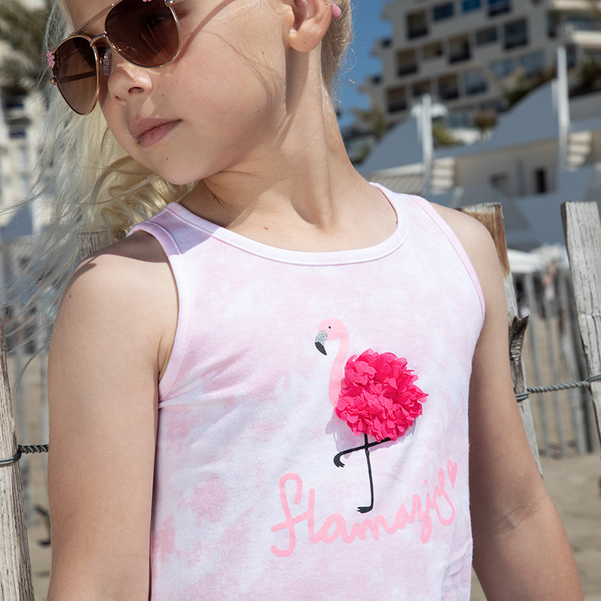 Lunettes de soleil style aviateur avec fleurs fantaisie pour fille 