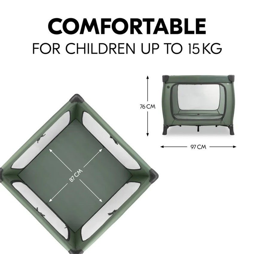 Parc-lit de voyage + matelas Sleep N Play SQ Dark Green 