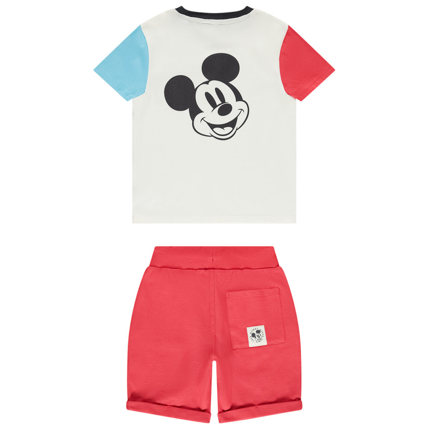 Mickey Mouse t-shirt met bermuda voor jongens 