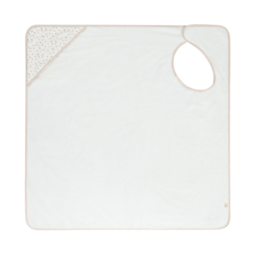 Cape de bain éponge et tablier 2 en 1 imprimé fleurs 