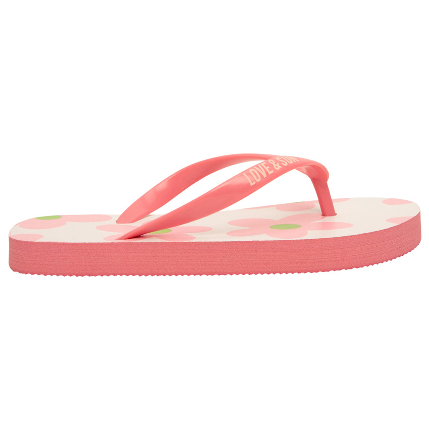 Tongs bride printée imprimé fleurs pour fille avec lanière selon l'âge 