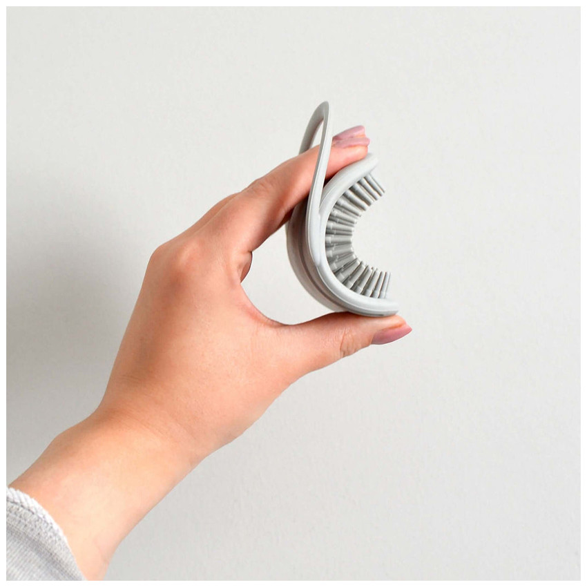 Badborstel silicone voor baby's - Taupe 