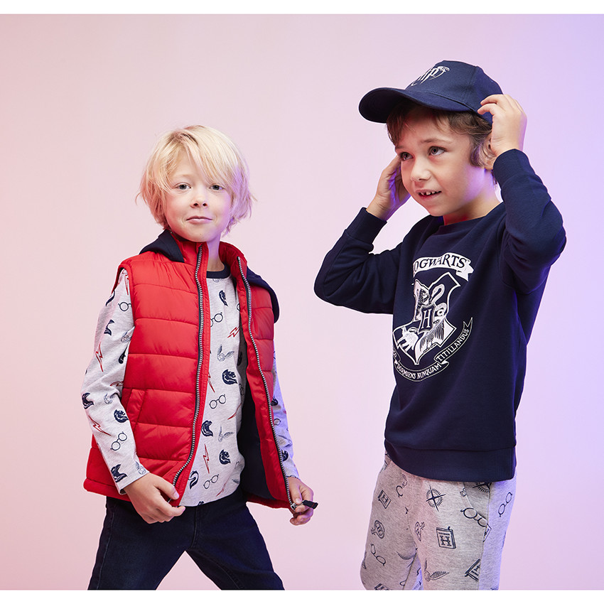 T-shirt manches longues imprimé Harry Potter Warner pour garçon 