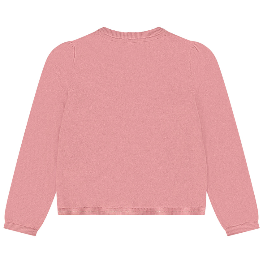 Gilet en tricot uni et lurex pour fille 