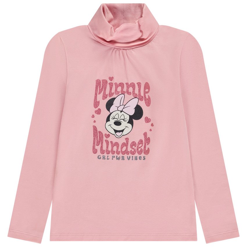 Sous-pull à col roulé et paillettes Minnie Disney pour fille 