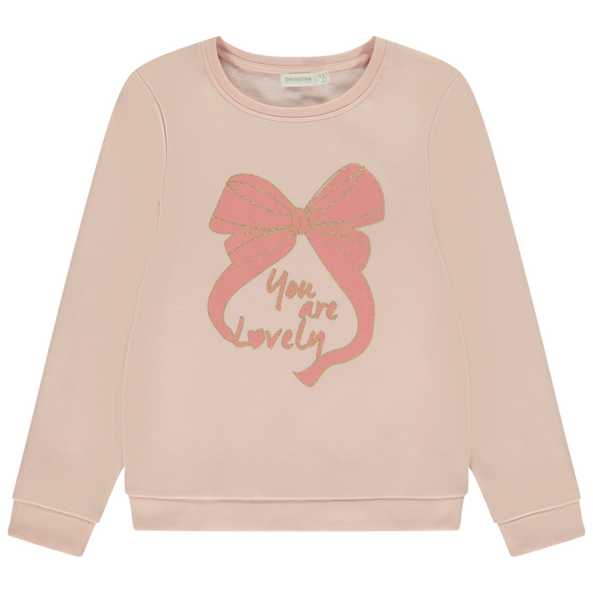 Sweatshirt met glinsterend fantasieprint voor meisjes 