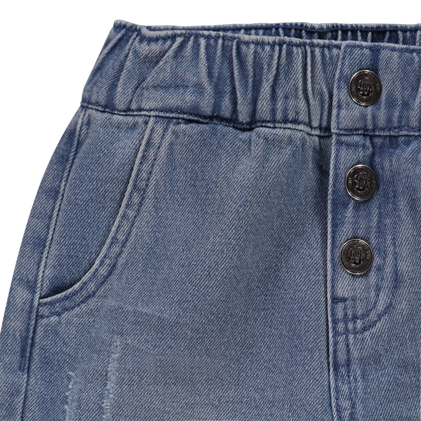 Jeans recht used effect voor jongen 