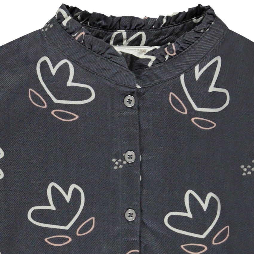 Tuniek van stof met arty print voor meisjes 