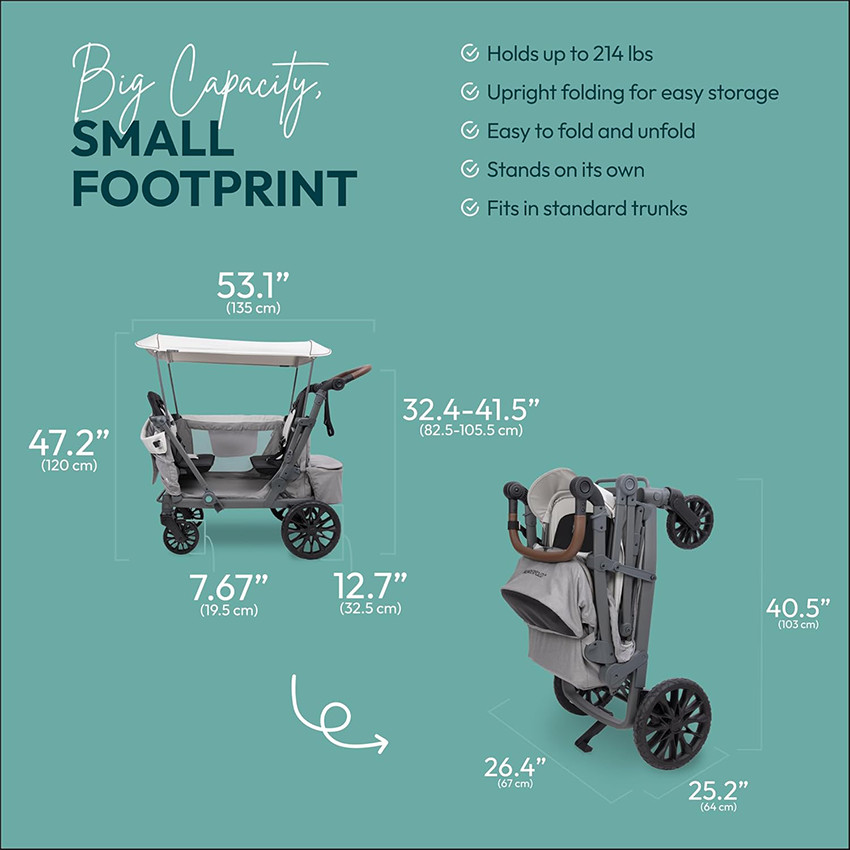 Poussette Chariot L2 Gris 