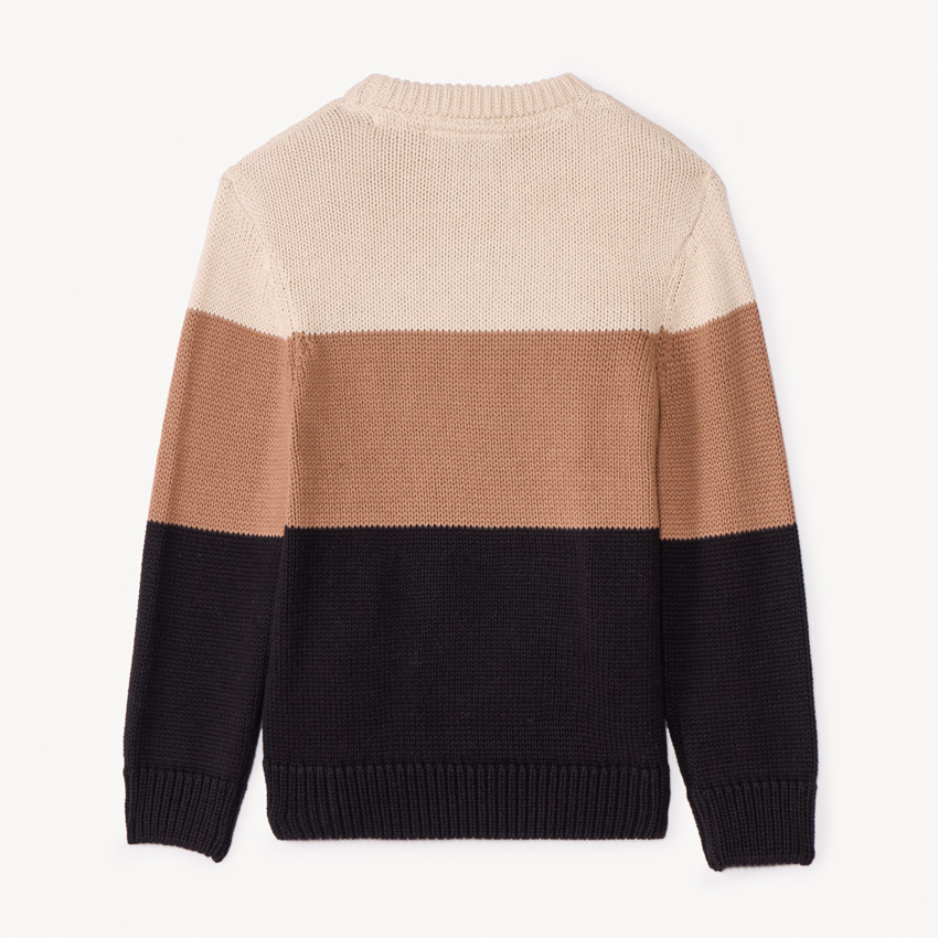 Pull en tricot effet color block SmileyWorld pour garçon 