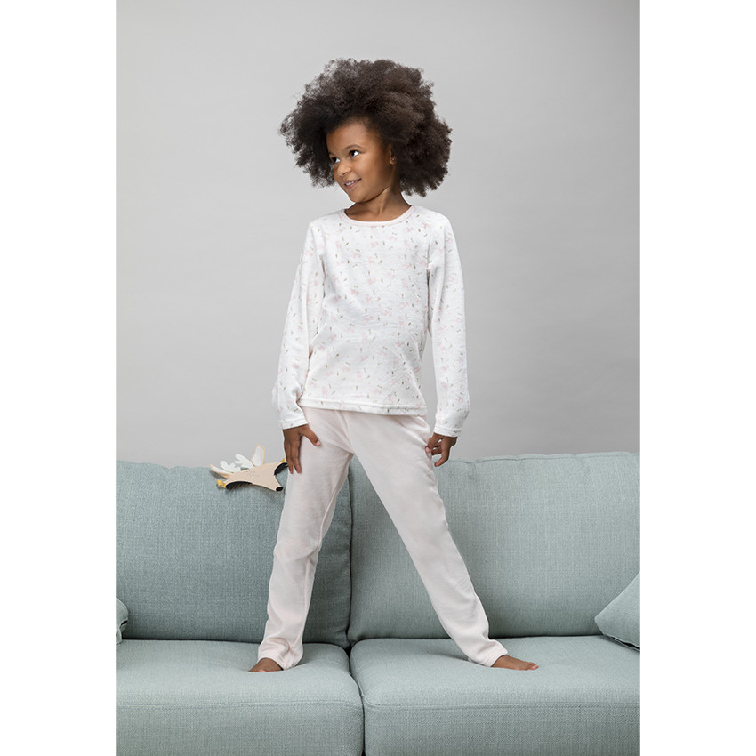 Fluweel pyjama met hertmasker voor meisjes 