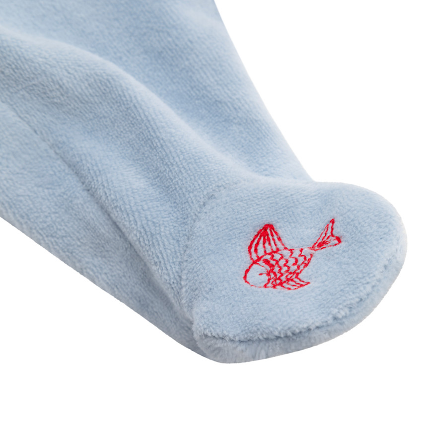 Pyjama in fluweel Pretty Sea voor baby jongen 