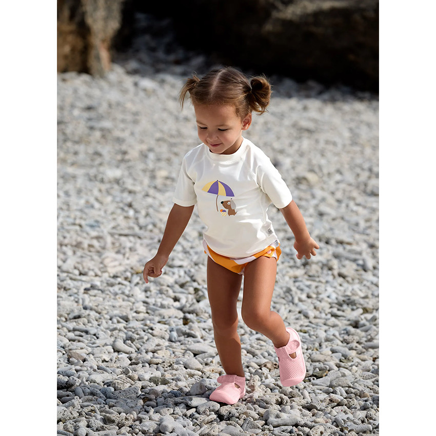 T-shirt à manches courtes Rashguard T62/68 (3-6 mois) Ice Cream/Dog Sea Salt 