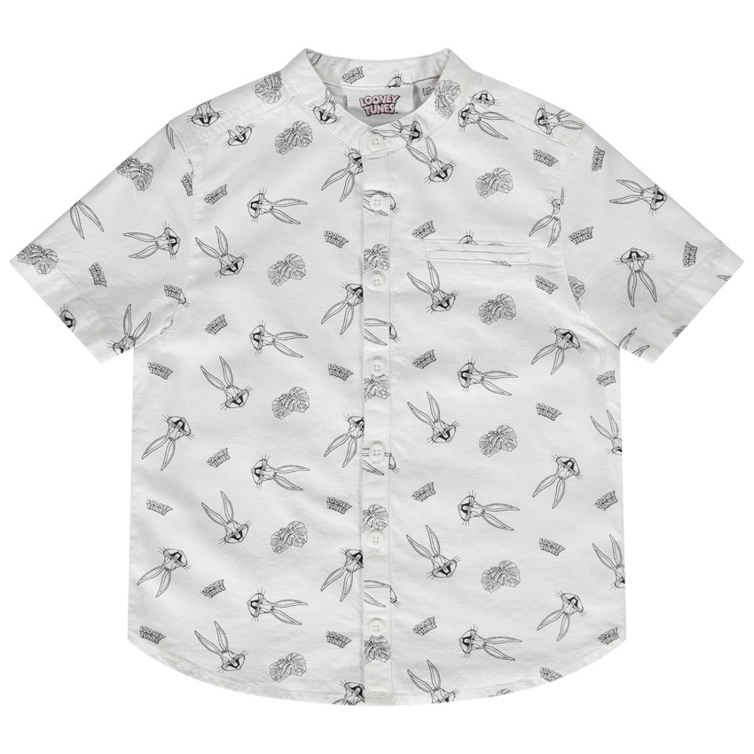 Korte mouwen katoenen shirt met Looney Tunes print voor jongens 