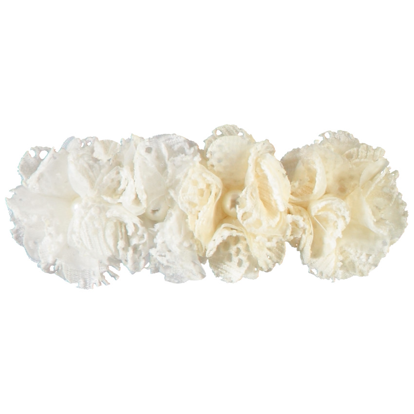 Bloemvormige haarspeld met decoratieve parel voor meisjes 