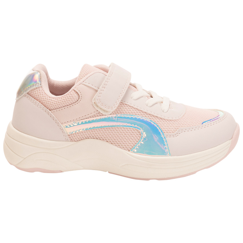 Iriserende sportsneakers in mesh voor meisjes 