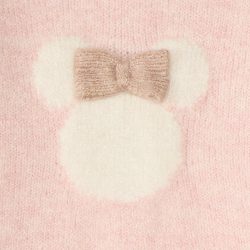 Robe bébé fille en tricot rose Minnie Disney 