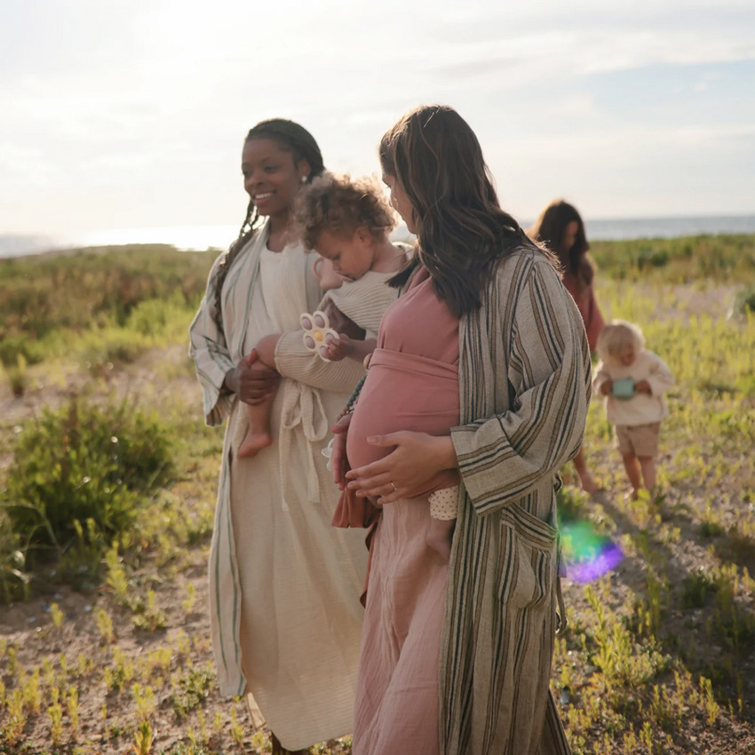 Jouet fleur pop-it - Lila/Ivoire/Jaune 