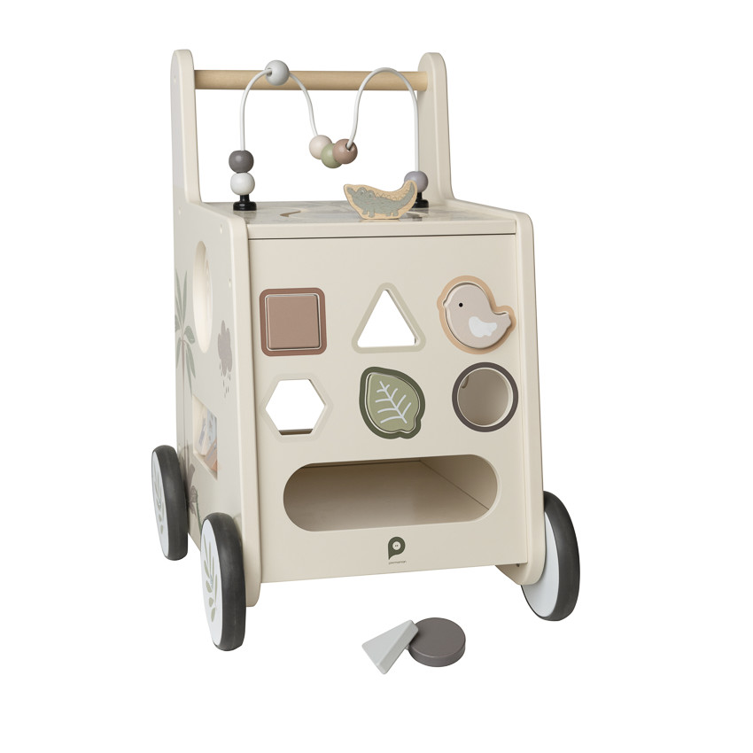 Chariot de marche ludique en bois Little Savane 