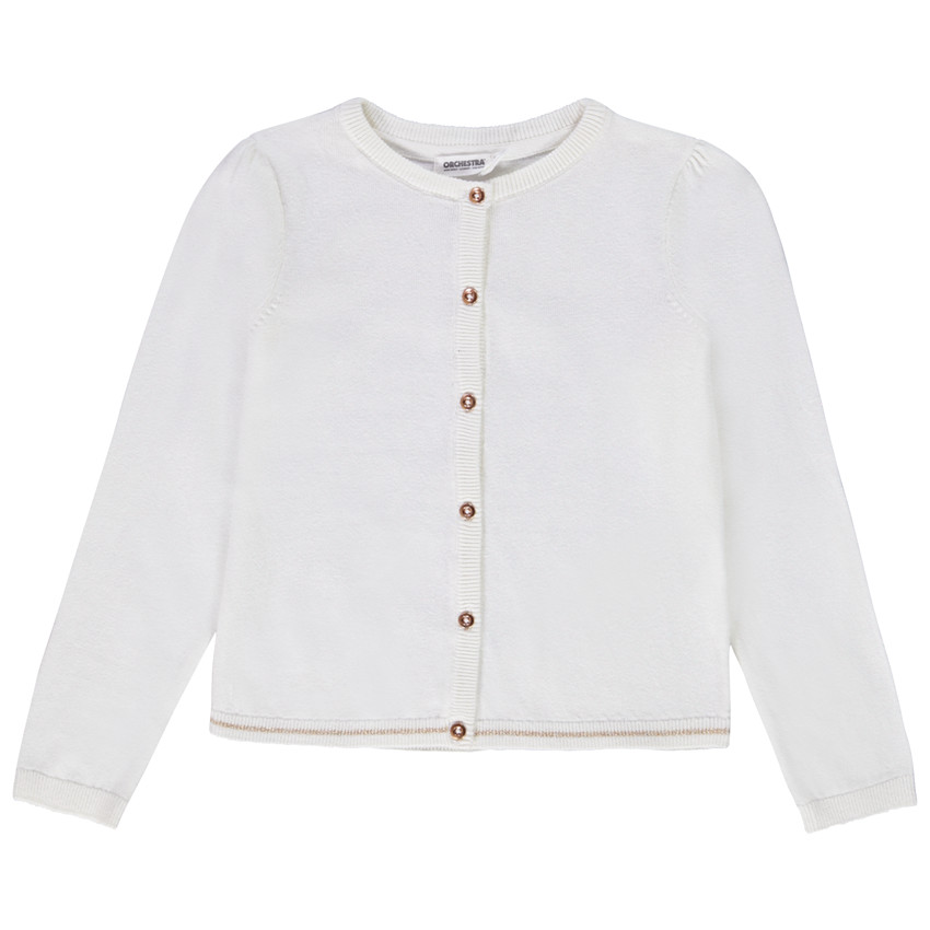 Gilet en tricot uni pour fille 