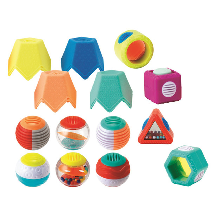 Coffret d’éléments à empiler Balls, Blocks & Cups Stack & Link 