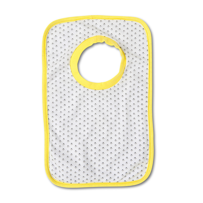 Lot de 5 bavoirs à scratch imprimé thème éléphants 