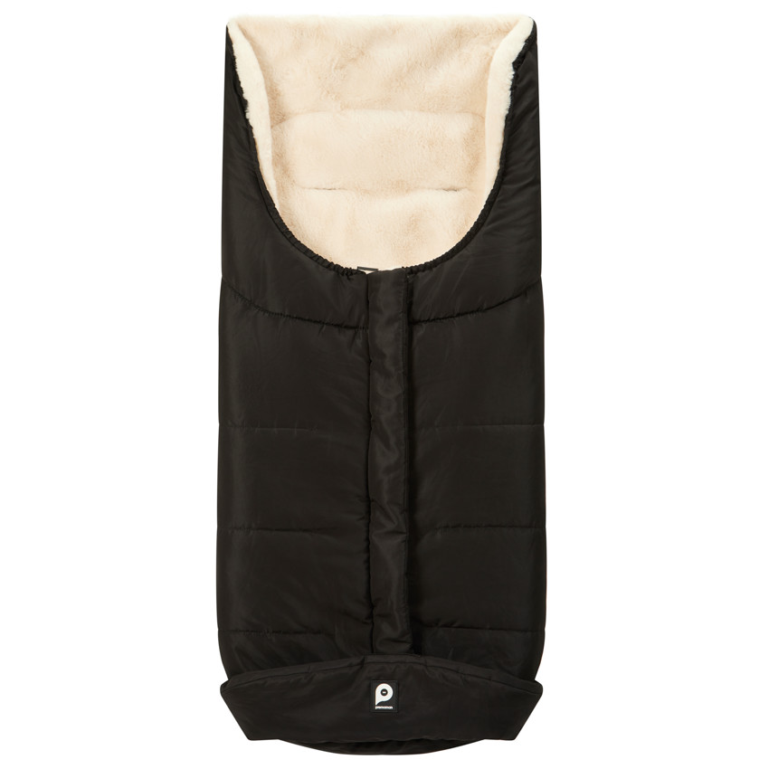 Voetenzak voor kinderwagen Zwart/Beige 