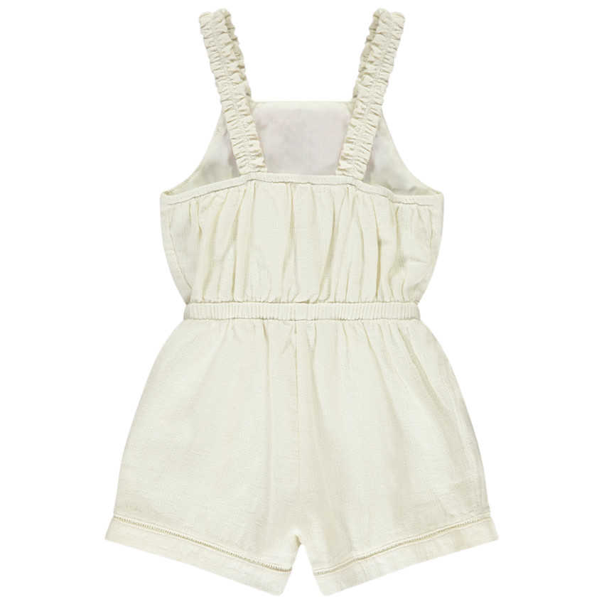 Bloomer met bloemenborduursels en elastische schouderbandjes voor meisjes 