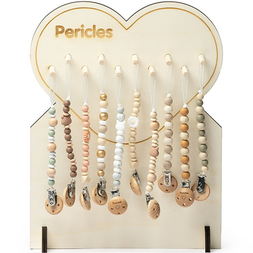 Attache sucette - Flower peach rose 