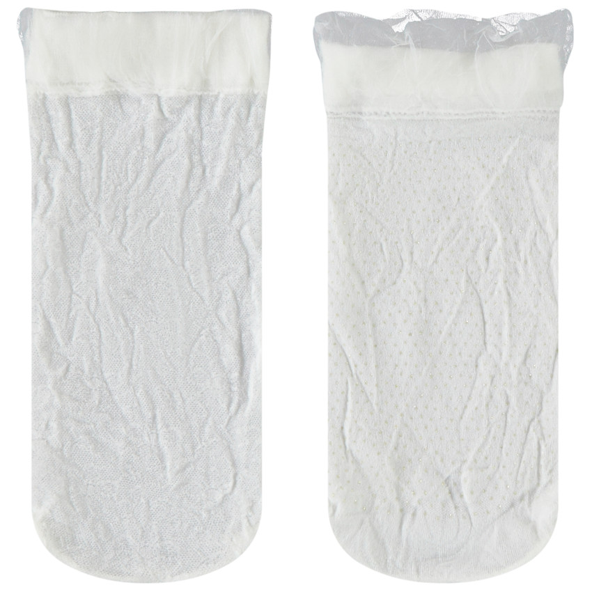 Lot de 2 paires de chaussettes fines pour fille 